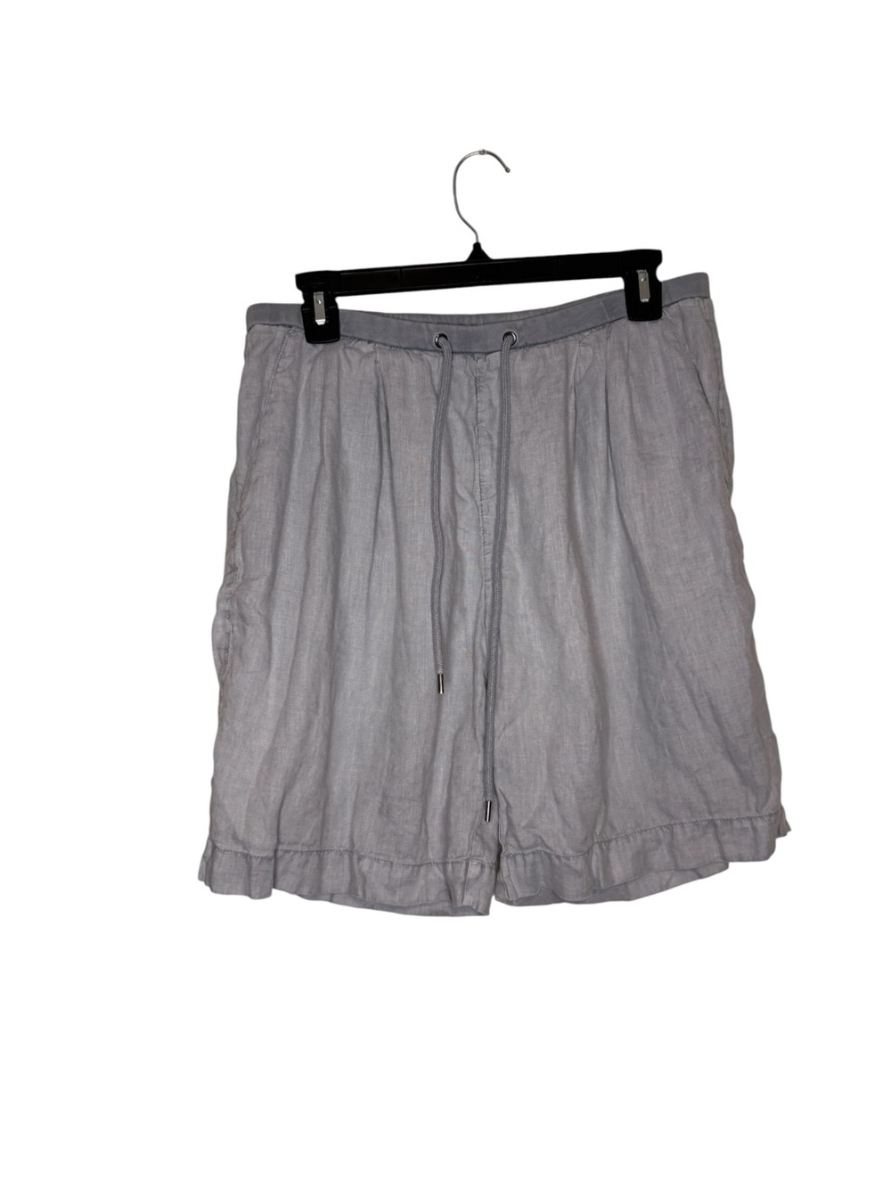 James Perse Pleated Linen Bermuda Shorts Light Blue Size 2